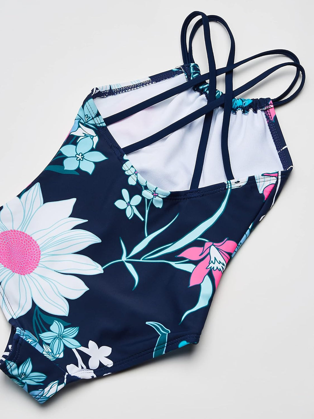 Kanu Surf Mädchen Jasmine Beach Sport Halter One Piece Swimsuit Badeanzug 4 Paige Floral Navy, 4 Pai