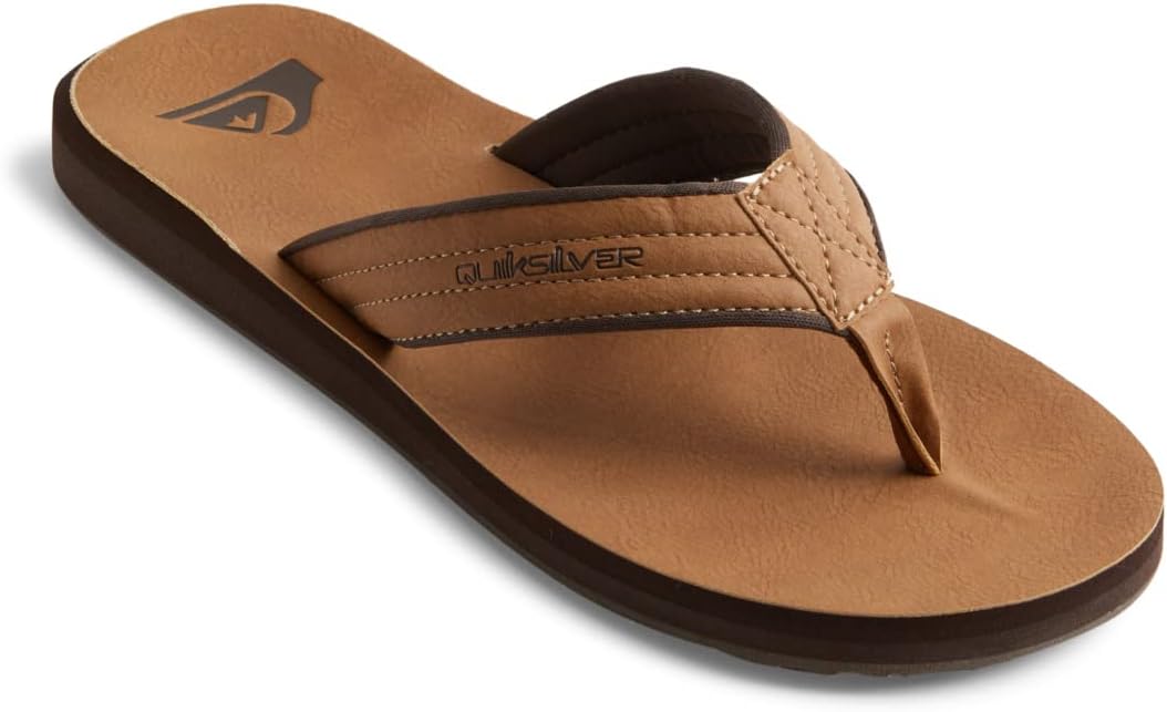 Quiksilver CARVER NUBUCK M SNDL TKD0 Herren Sandalen 40 EU Tan Pattern 1, 40 EU Tan Pattern 1