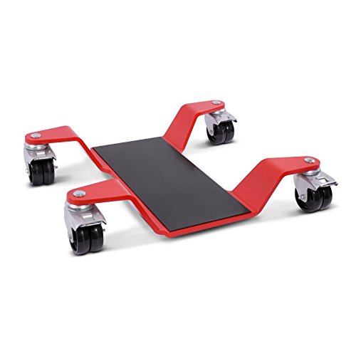 ConStands Mover II 400 kg - Motorrad Rangierhilfe für Rot Hauptständer Rangierwagen