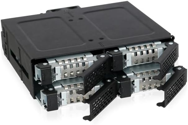 ICY DOCK Backplane IcyDock 4x6,3cm SATAI-III in 1x5,25" HDD/SSD sw, MB607SP-B, Schwarz