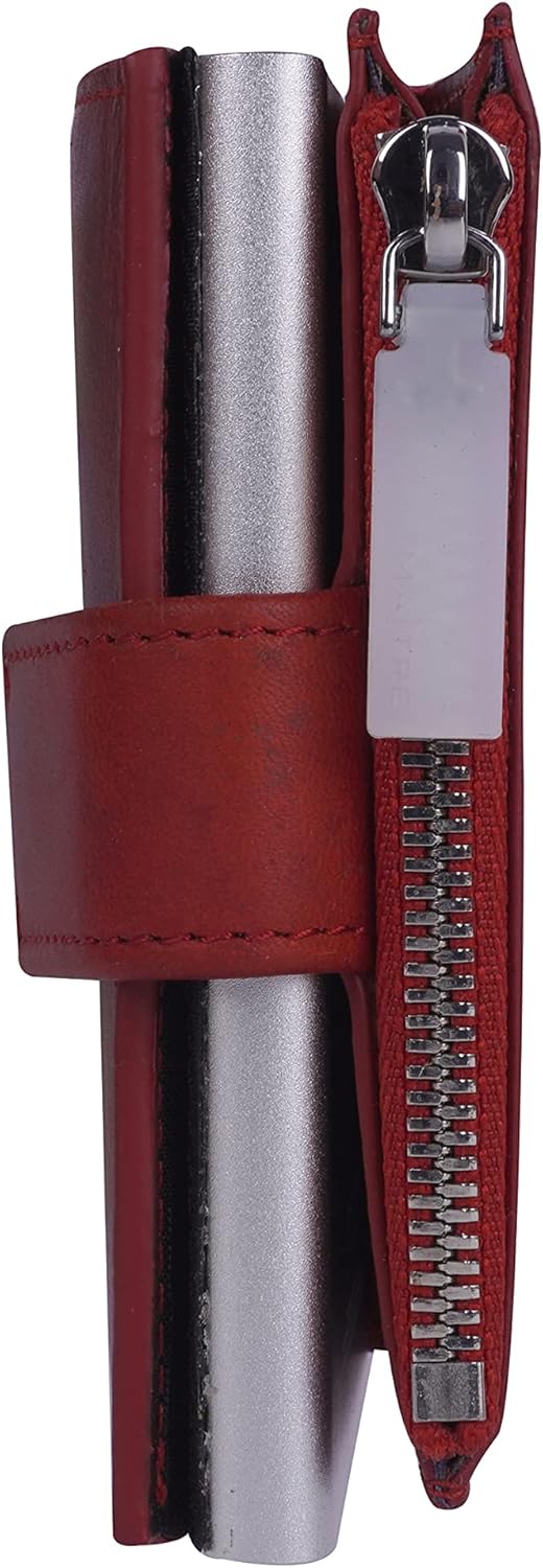 Maitre - c-Two Kreditkartenhalter für Herren, Echtleder Kartenhalter, Echtleder, Rot