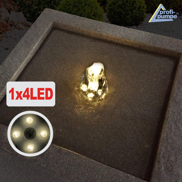 Gartenbrunnen Brunnen Zierbrunnen Zimmerbrunnen Springbrunnen Brunnen mit LED-Licht 230V Wasserfall