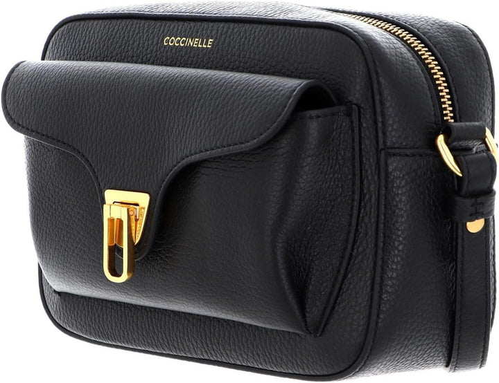 Coccinelle Beat Soft Umhängetasche Leder 21 cm Noir Einheitsgrösse, Noir Einheitsgrösse