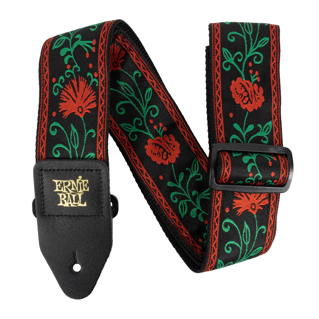 Ernie Ball Western Rose Jacquard Gitarrengurt, Western Rose