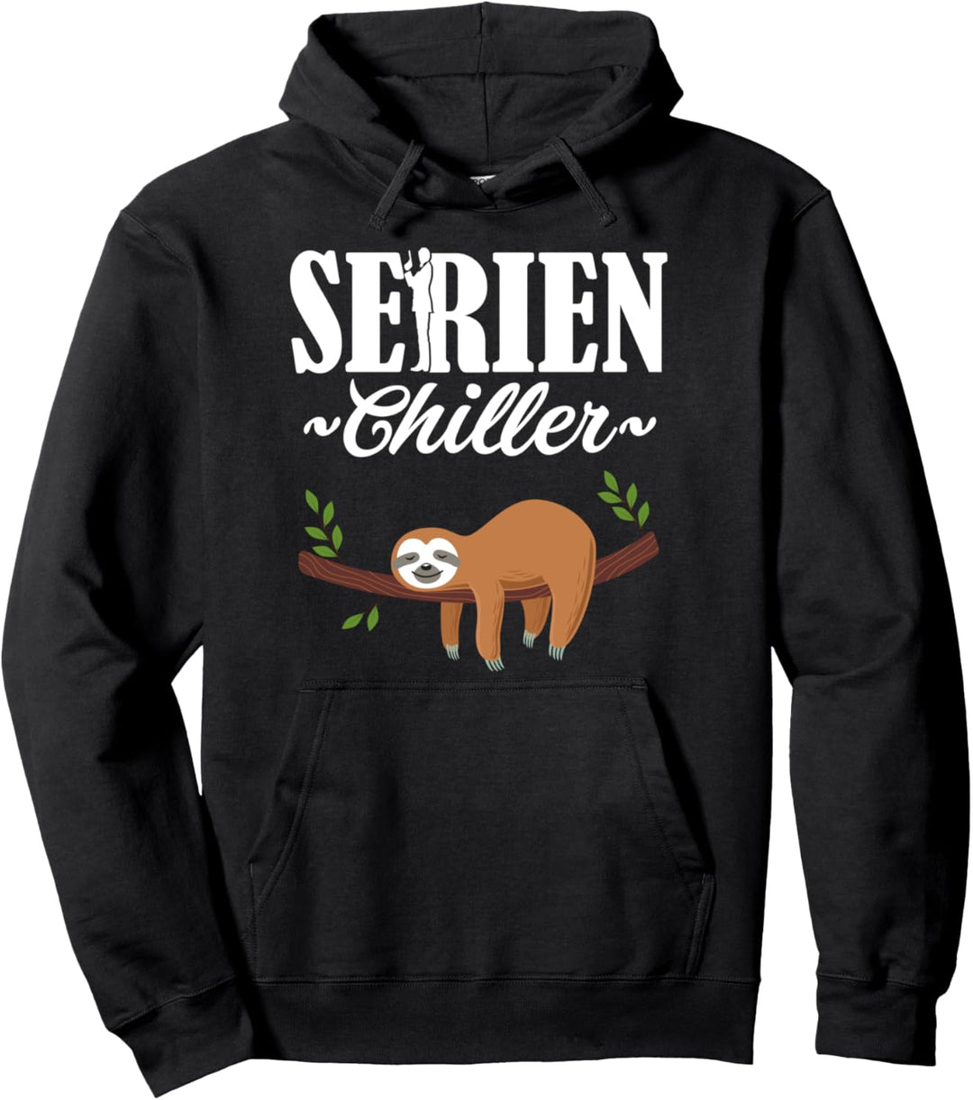 Lustiges Serien Chiller Relax Faultier Filmfans Geschenk Pullover Hoodie