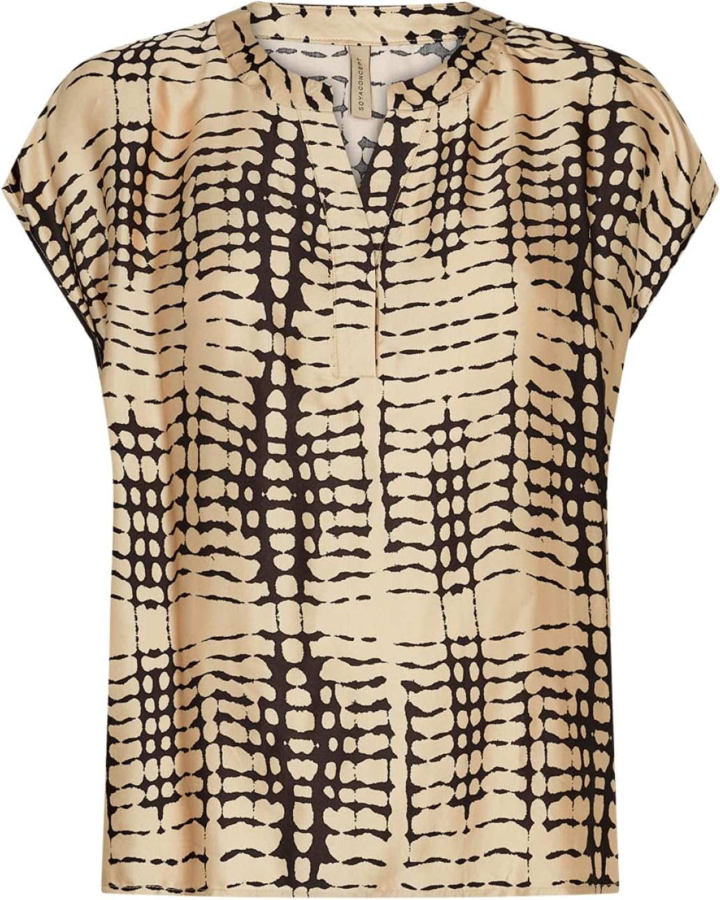 SOYACONCEPT Damen Blouse, Sand Combi