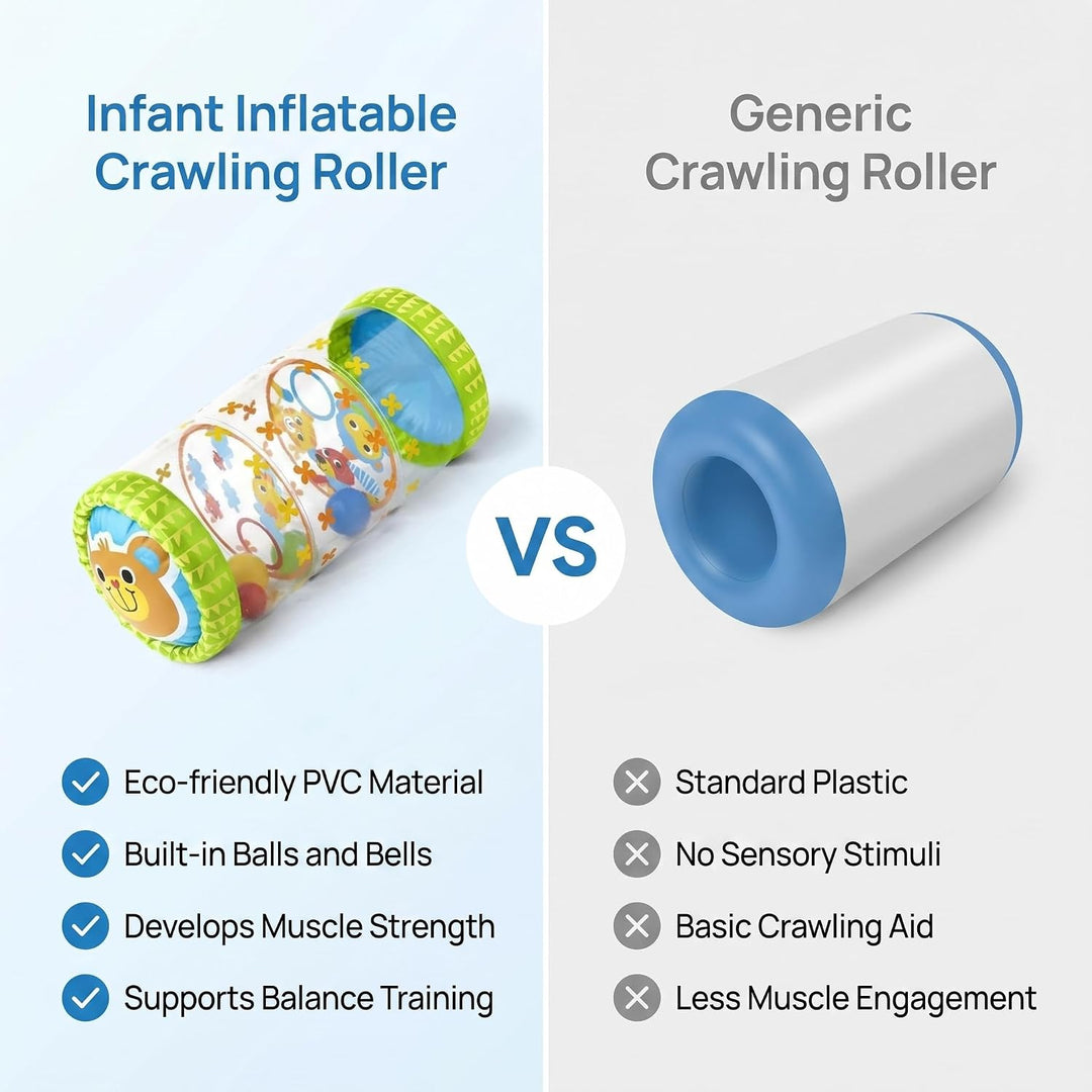 VGEBY Baby-Krabbelroller, Mehrzweck-Roller für die Frühe Entwicklung, Baby-Anfänger-Krabbelspielzeug