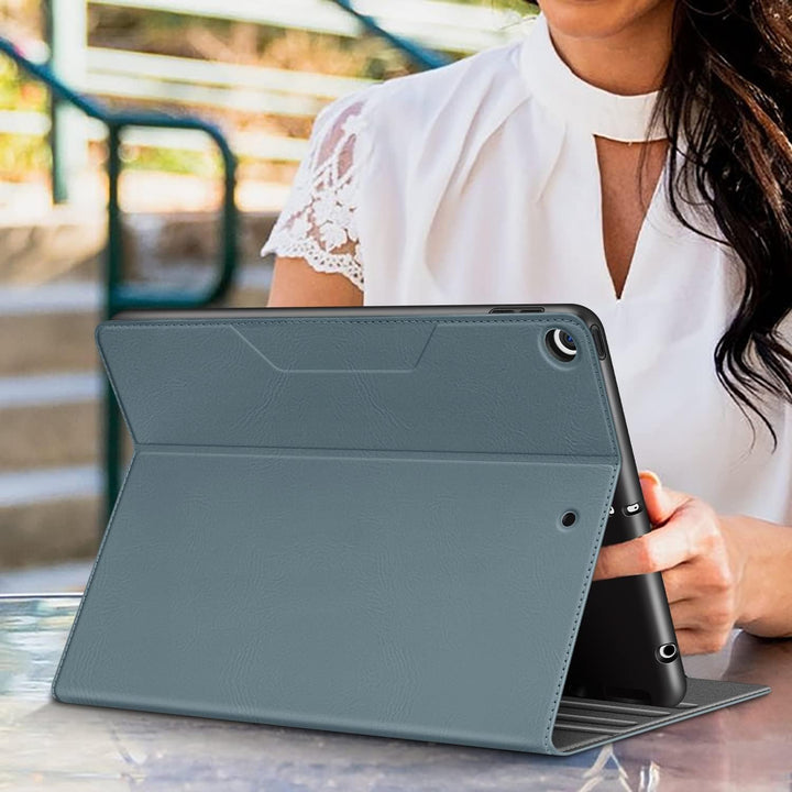 HOLIMET Hülle für iPad 9. Generation (2021) mit Stifthalter, iPad 8/7. Generation (2020/2019) PU-Led