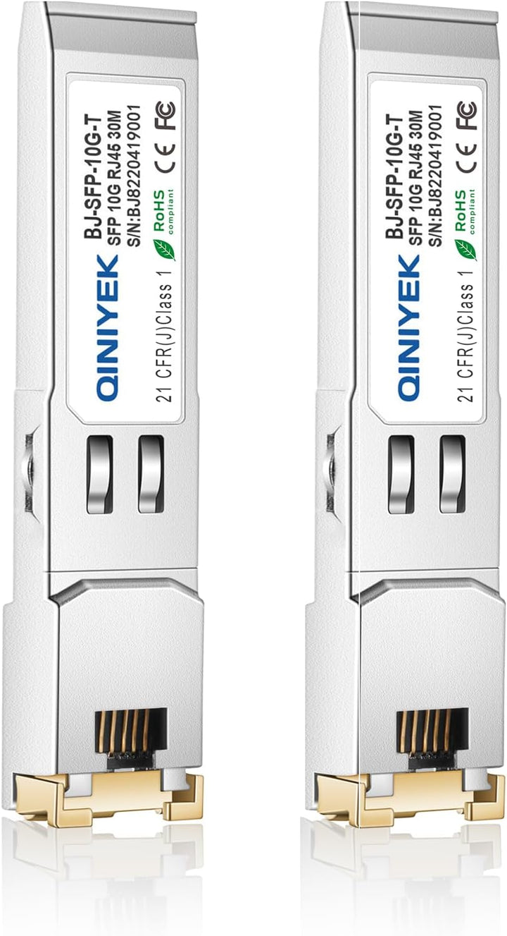 4er-Pack 10GbSFP+ auf RJ45-Modul, 10Gbase-T-Computernetzwerk-Transceiver, kompatibel mit Cisco, Ubiq