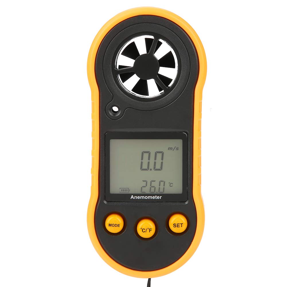 Digitaler Windmesser, GM818 LCD Handwindgeschwindigkeitsmesser zur Messung der Luftgeschwindigkeit v