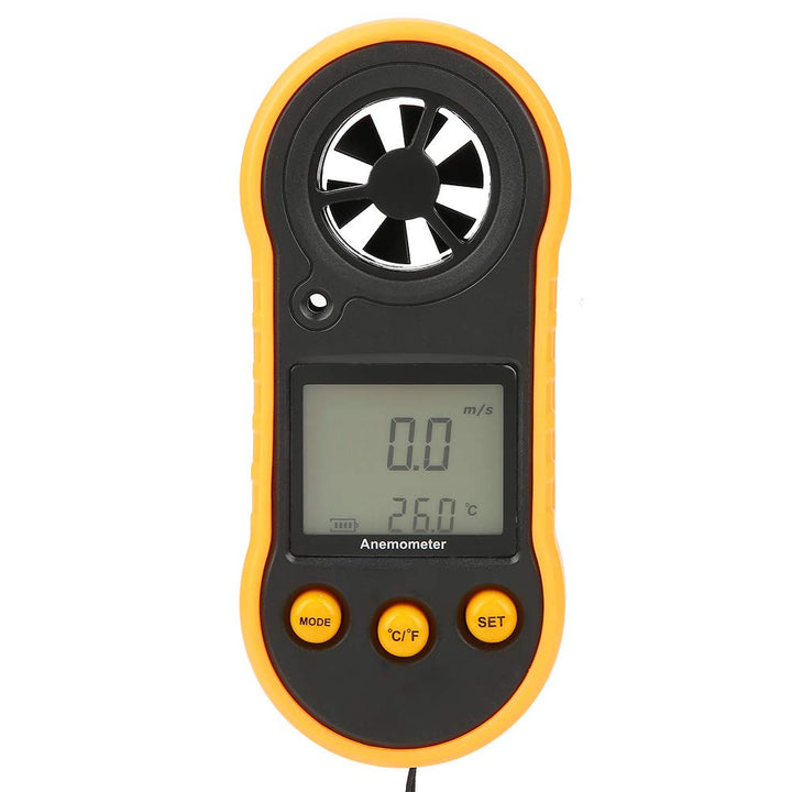 Digitaler Windmesser, GM818 LCD Handwindgeschwindigkeitsmesser zur Messung der Luftgeschwindigkeit v