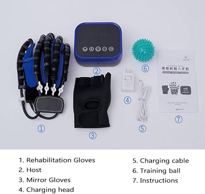 Rehabilitation Training Gloves,Rehabilitation Gloves for Stroke Hands,Einstellbare Stärke,Physiother