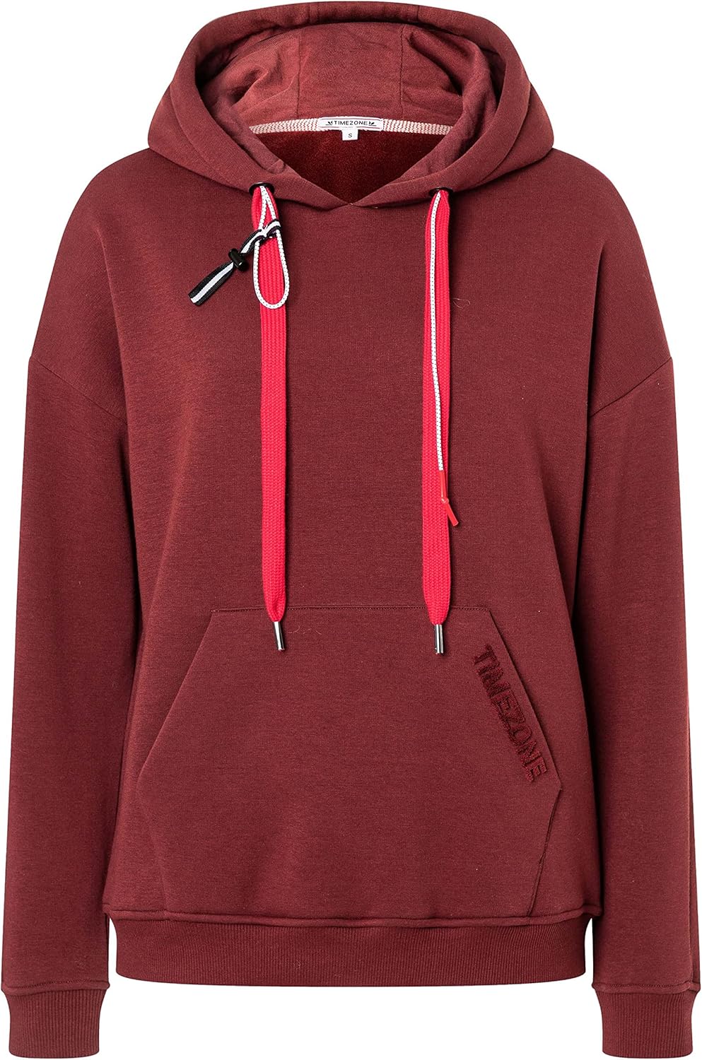 Timezone Damen Sporty Hoodie Kapuzenpullover XS Barolo Red, XS Barolo Red