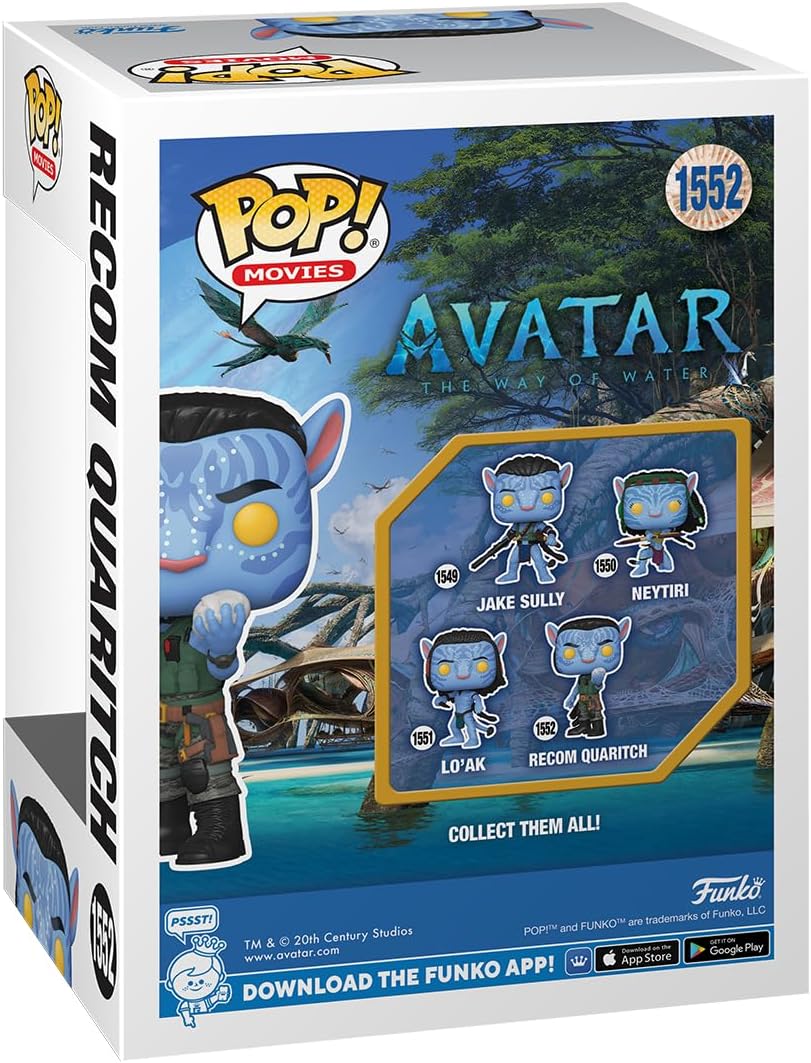 Funko Pop! Movies: Avatar: The Way of Water - Recom Quaritch - Vinyl-Sammelfigur - Geschenkidee - Of
