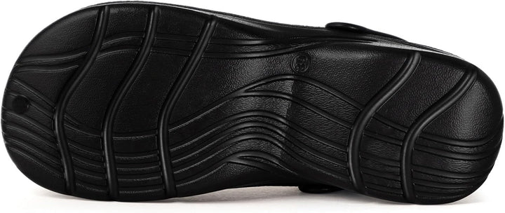 Hsyooes Clogs Damen Winter Gartenschuhe Herren Gefütterte Hausschuhe Wasserdicht Plüsch Pantoletten