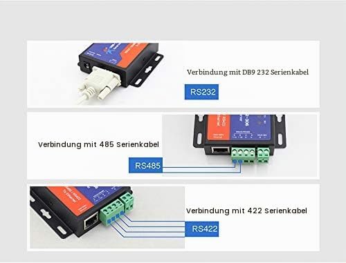 USR-TCP232-306 Seriell zu Ethernet Gerät Seriell RS232/RS485/RS422 zu Ethernet CP/IP Server mit DHCP