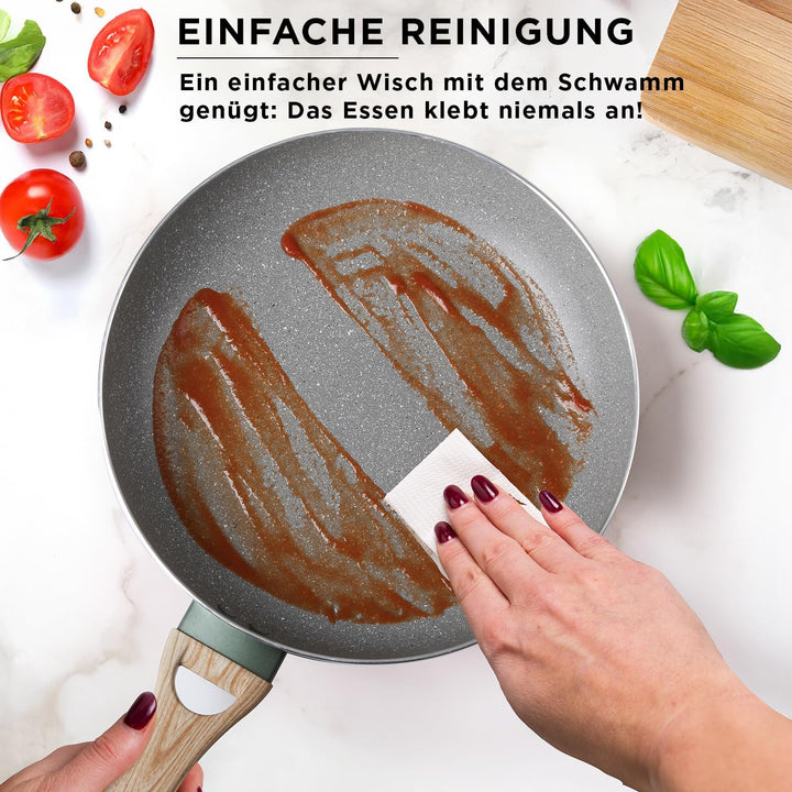 KASANOVA Kochgeschirr-Set Cooking Therapy – Induktionsgeeignetes Topf- und Pfannenset mit Pfannenwen