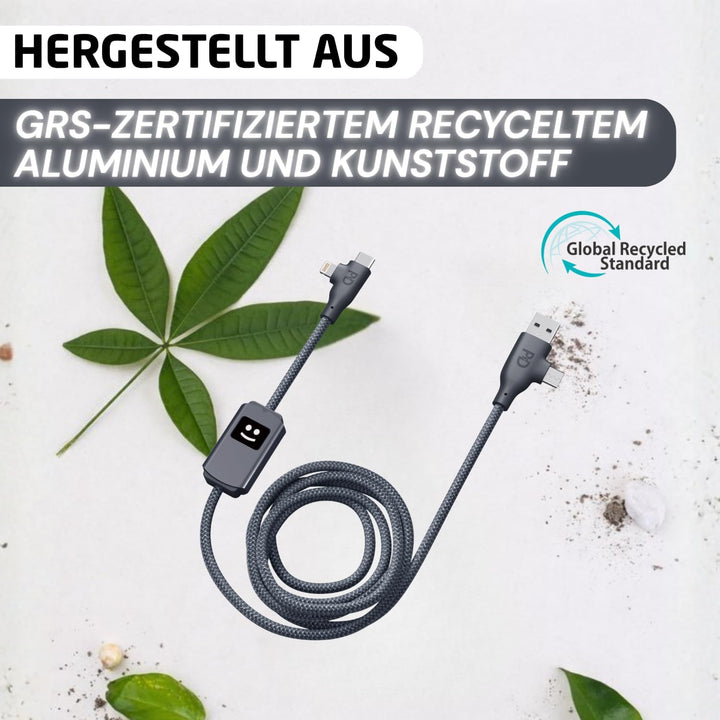 Xoopar Mehrfach-USB-Kabel 3-in-1 Schnellladegerät 100W Kompatibel Mit Allen Smartphones, Universelle