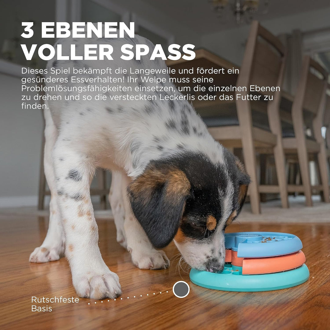 Outward Hound Nina Ottosson by Puppy Lickin' Layers Interaktives Hundepuzzle Langsamfresser für Welp