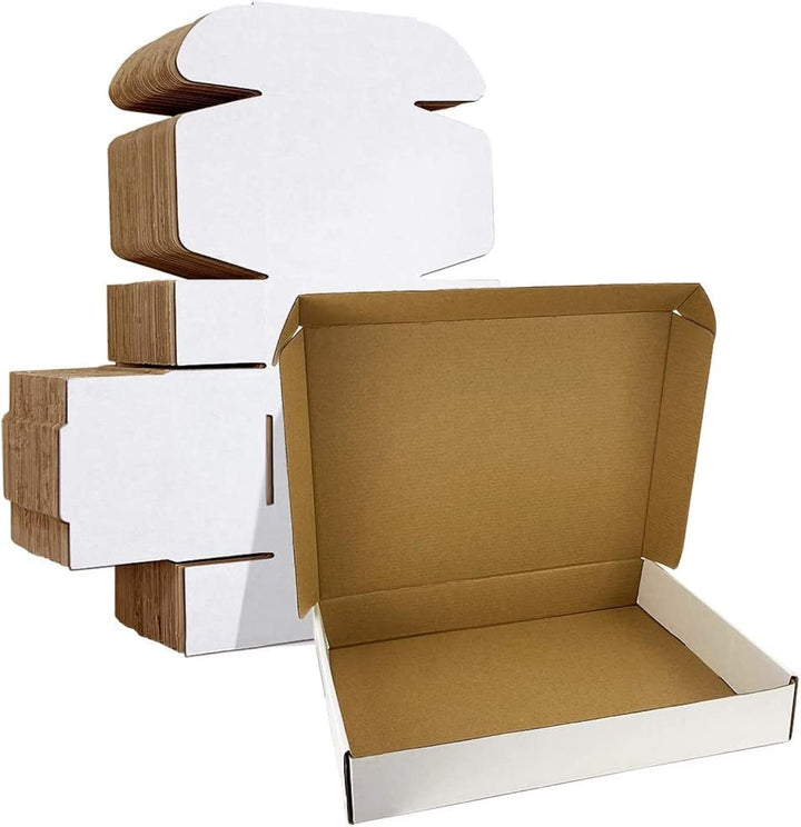 HORLIMER 25 Stück Versandkarton Klein Karton Box, 330x254x51mm Verpackungskartons mit Deckel für War