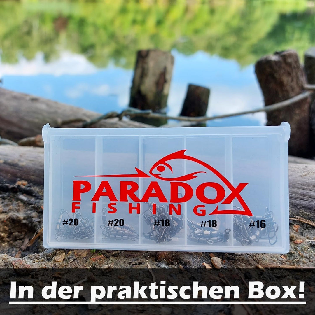 Duo-Lock Dreifachwirbel Angeln Sets 45 Stück #20-#16 oder #14-#10 Wirbel Angeln Forellen Angeln Ange