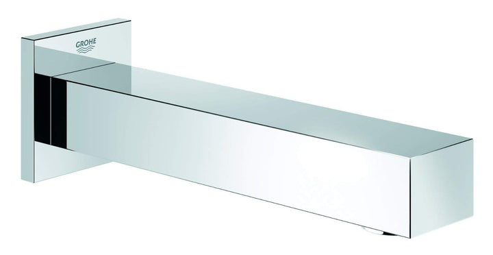 GROHE Eurocube Badarmaturen (Wanneneinlauf, Wandmontage) chrom, 13303000, Silber Badewannenauslauf,