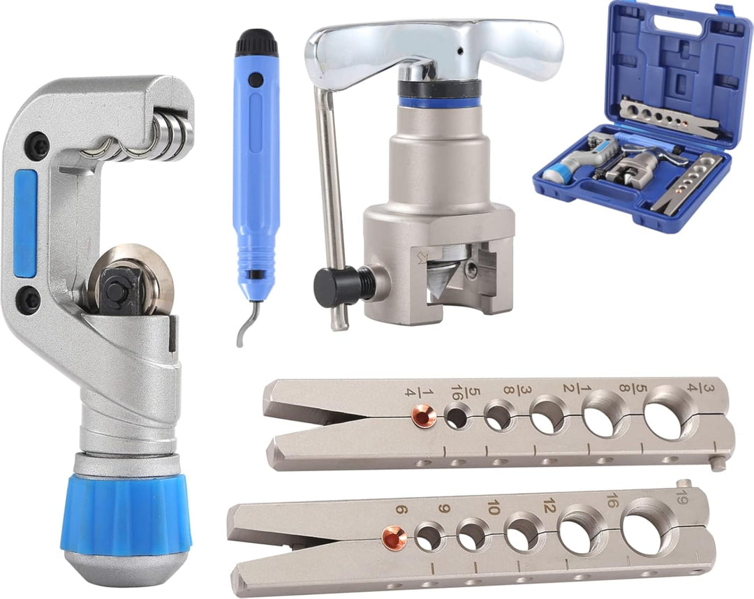 KATSU Metrisch Zöllig Taumelbördelgerät Klimaanlage Bördelgerät Bördelwerkzeug 45 Grad mit Rohrabsch