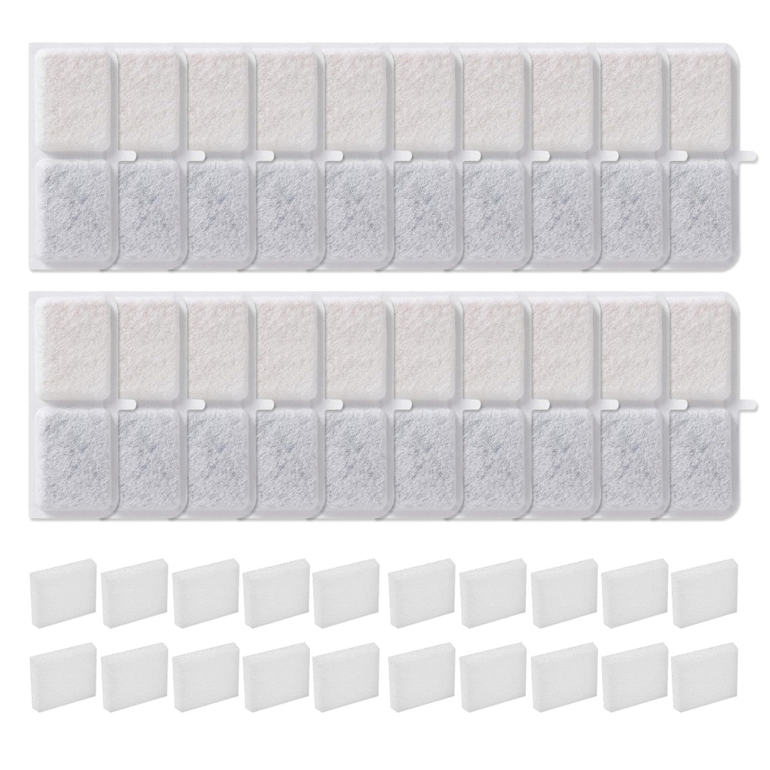 Katzenbrunnen Filter, 40er Pack Filter katzenbrunnen, einschliesslich 20 Trinkbrunnen Filter und 20