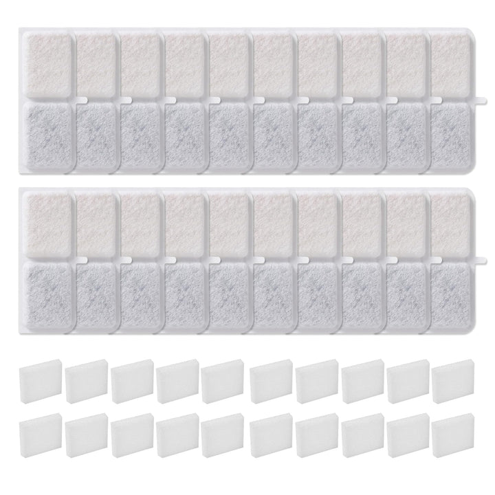 Katzenbrunnen Filter, 40er Pack Filter katzenbrunnen, einschliesslich 20 Trinkbrunnen Filter und 20
