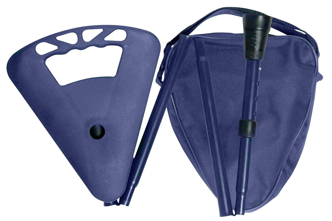 Flipstick Teleskop-Sitzstock faltbar blau, Blau