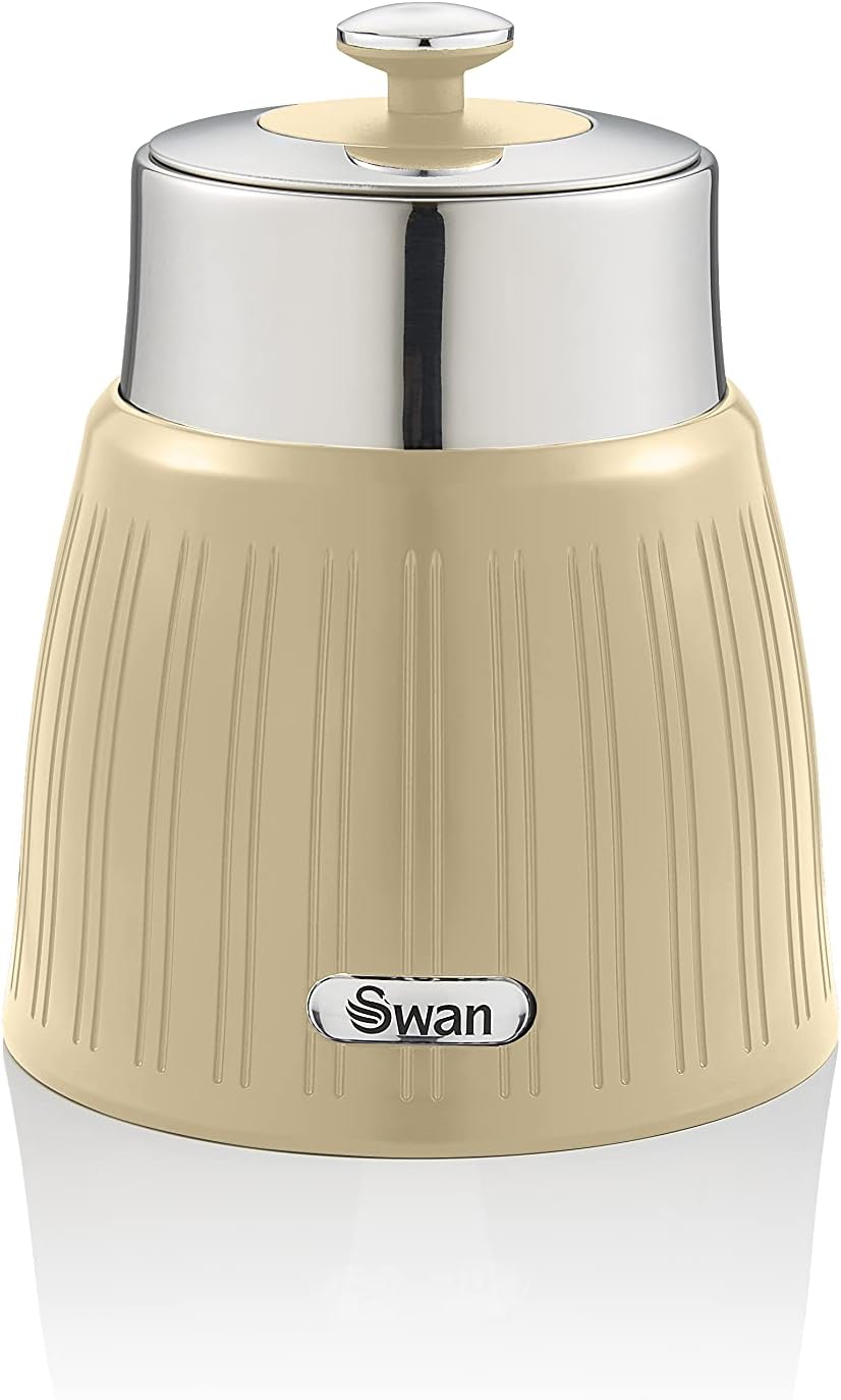 SWAN SWKA1024CN Retro-Set mit 3 Behältern, luftdichter Deckelverschluss, grosszügiges Fassungsvermög