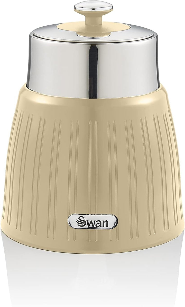SWAN SWKA1024CN Retro-Set mit 3 Behältern, luftdichter Deckelverschluss, grosszügiges Fassungsvermög