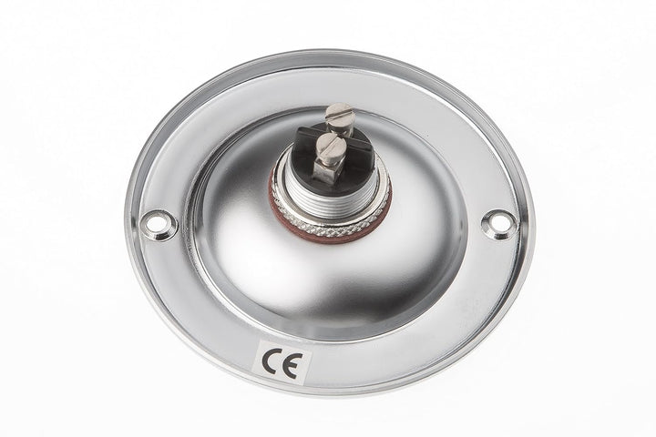 HUBER Unterputz Klingeltaster 1-fach aus Messing rund - Türklingelknopf - Haustürklingel Unterputz a