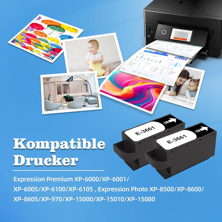 Nextpage T3661 Wartungsbox C13T366100 Kompatibel für Epson Xp 6000 XP-8500 XP-8505 XP-8600 XP‑8605 X
