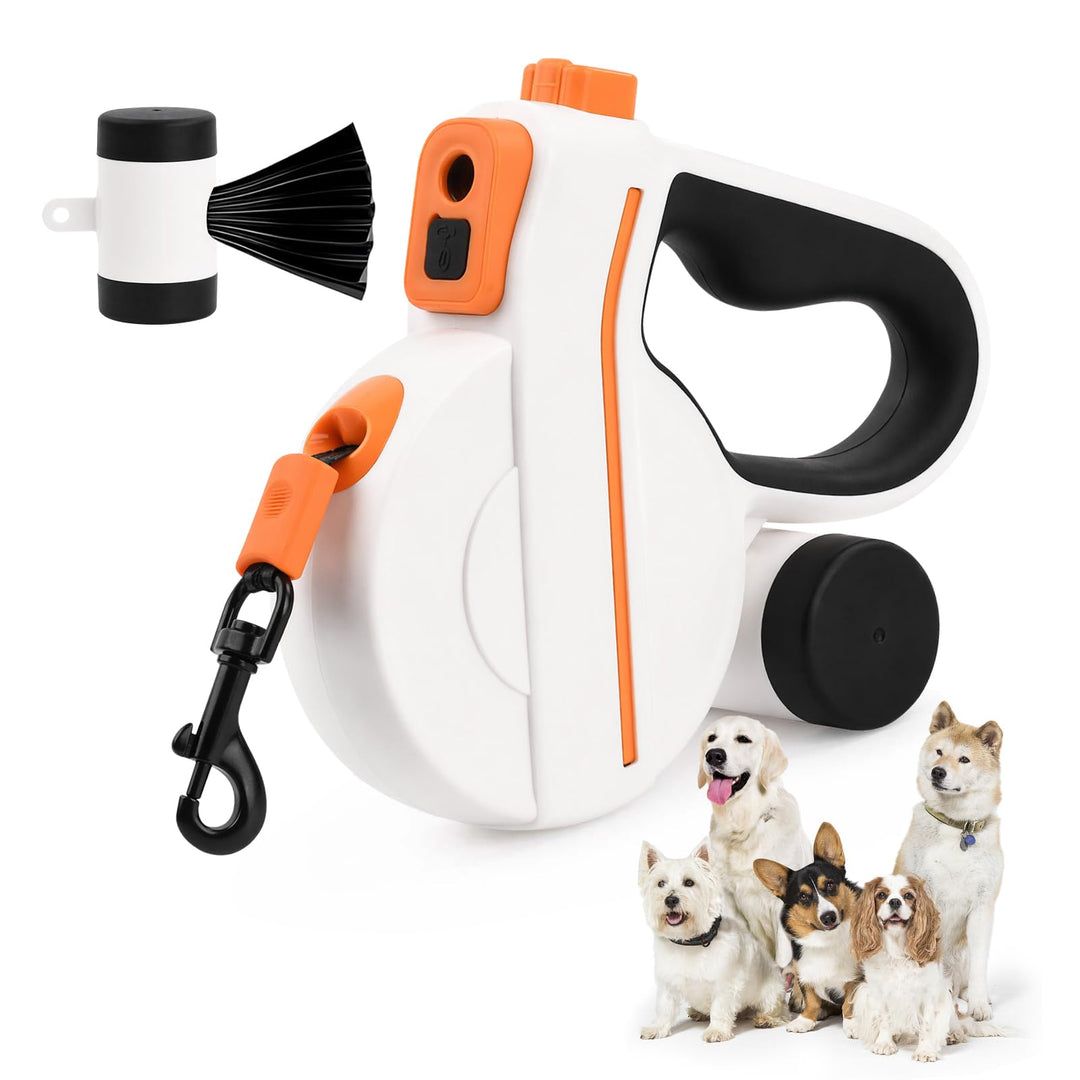 Ausziehbare Hundeleine, Flexi Leine 5m, Rollleine für Hunde, Hundeleine Flexi, Dog Leash, Rollleine