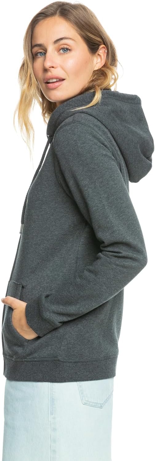 Roxy Damen Itia Zip Signature Hooded Sweatshirt M Dark Blue, M Dark Blue