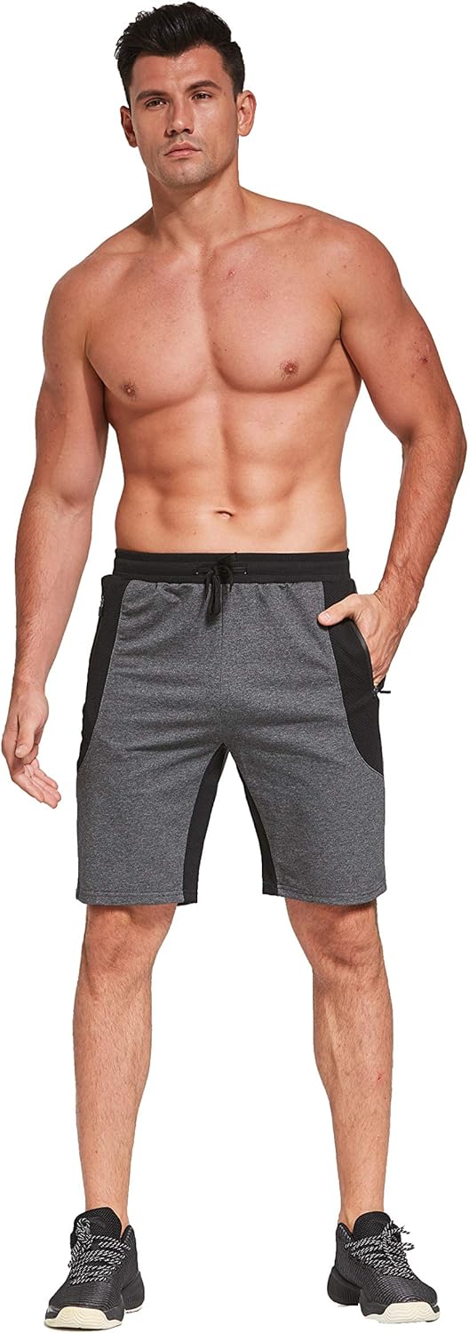 Tansozer Kurze Hosen Herren Shorts Mit Taschen S Dunkelgrau 02, S Dunkelgrau 02