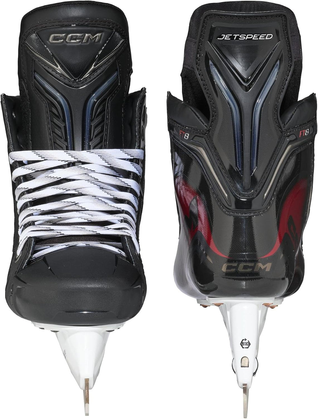 CCM Jetspeed FT8 Schlittschuhe Senior Wide High Profile 9.5 = 45, Wide High Profile 9.5 = 45