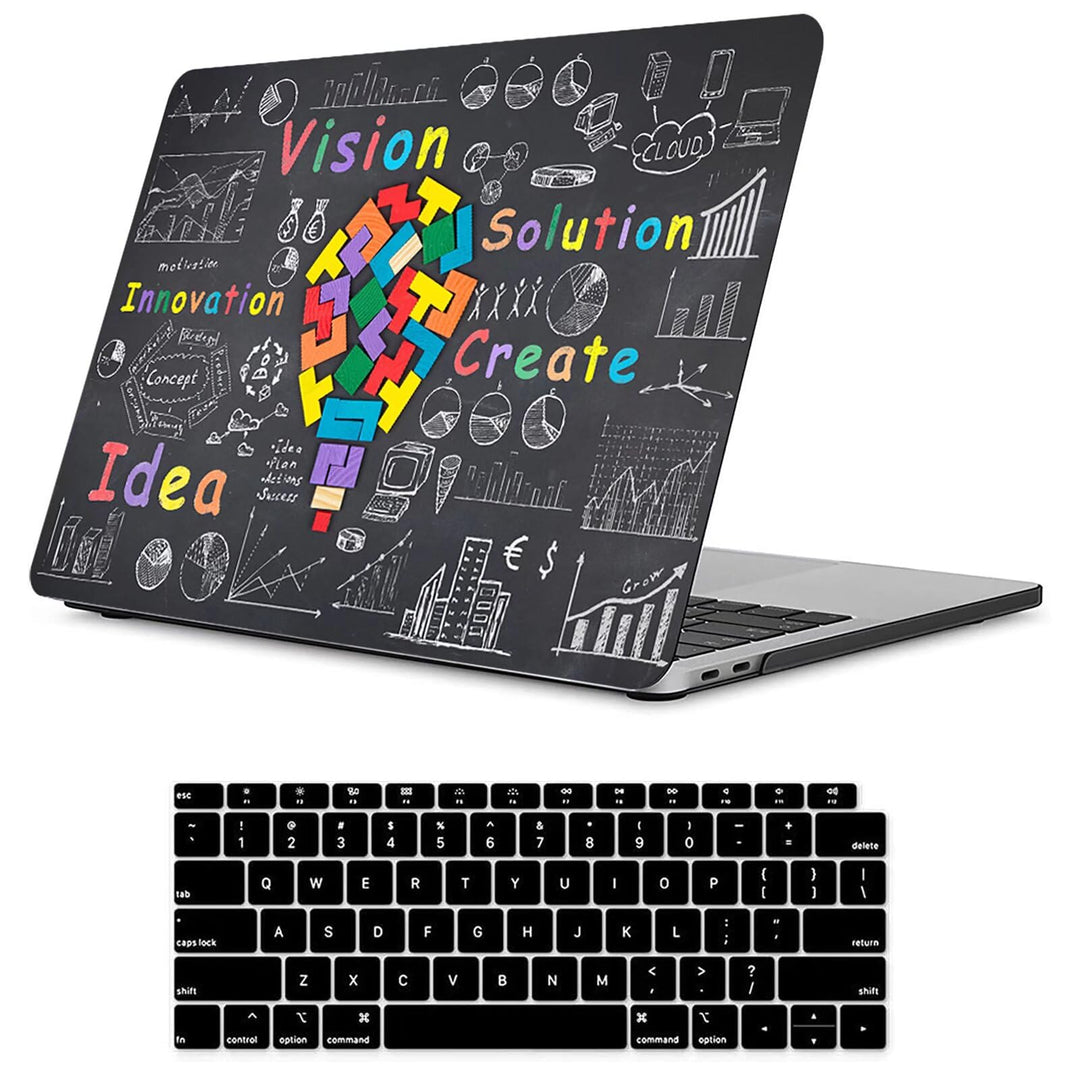 Fancity Hülle Kompatibel mit MacBook Air 13 Zoll 2020 2021 A2337 M1 A2179 A1932, Plastik Hartschale