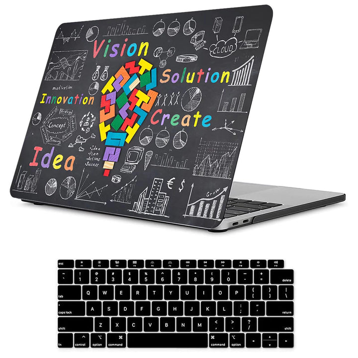 Fancity Hülle Kompatibel mit MacBook Air 13 Zoll 2020 2021 A2337 M1 A2179 A1932, Plastik Hartschale