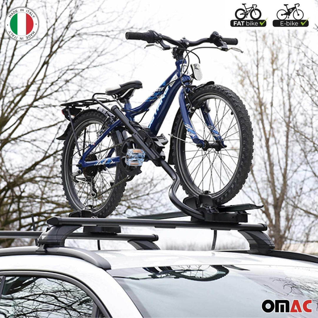 Farad Fahrradträger Dachfahrradträger kompatibel mit Fahrräder bis 25kg Stahl EBike FatBike