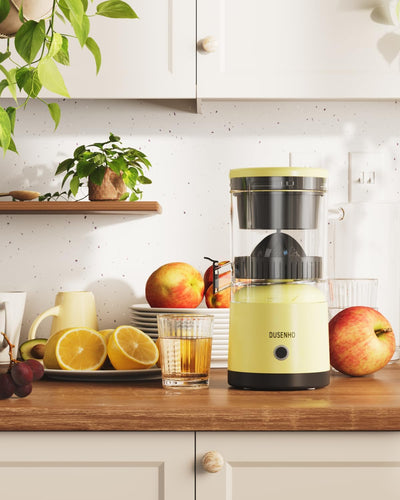 Zitronenpresse Elektrisch Organgenpresse Tragbare USB-Aufladung Juicer Entsafter für Orange, Zitrone