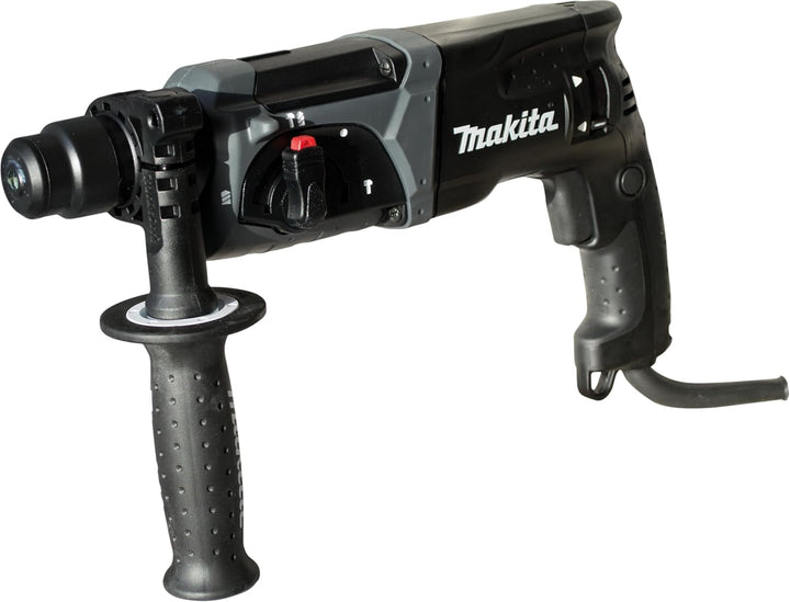 Makita HR2470BX40 Kombihammer inklusiv SDS-PLUS Bohrer-Set im Transportkoffer, 780 W, 230 V, Black E