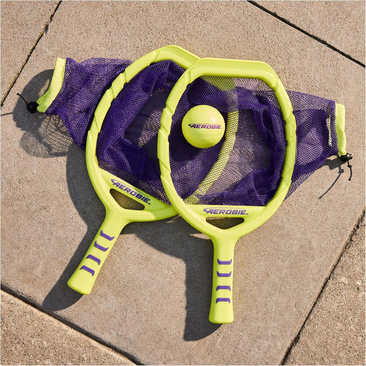 Aerobie Flingo Outdoor Tennis-Set für Kinder und Erwachsene, geeignet für Kinder und Erwachsene ab 8