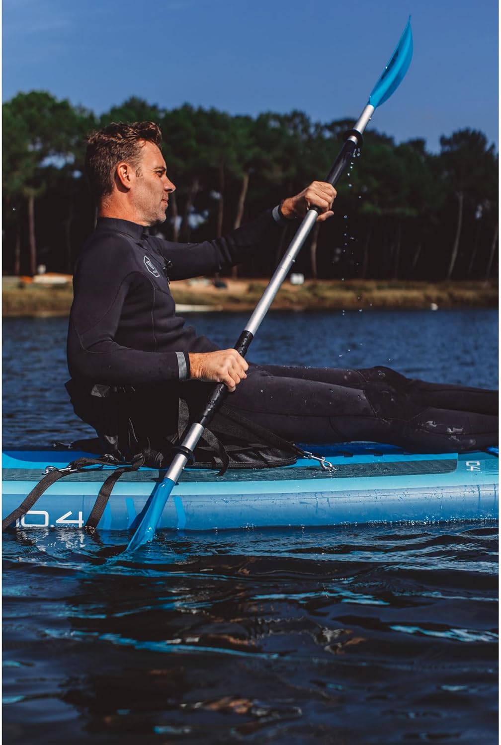 Raised Performance Seat – Super bequemer Hochlehnen-Sitz mit EVA-Schaum für SUP & Kajak, 4 Punkt Bef