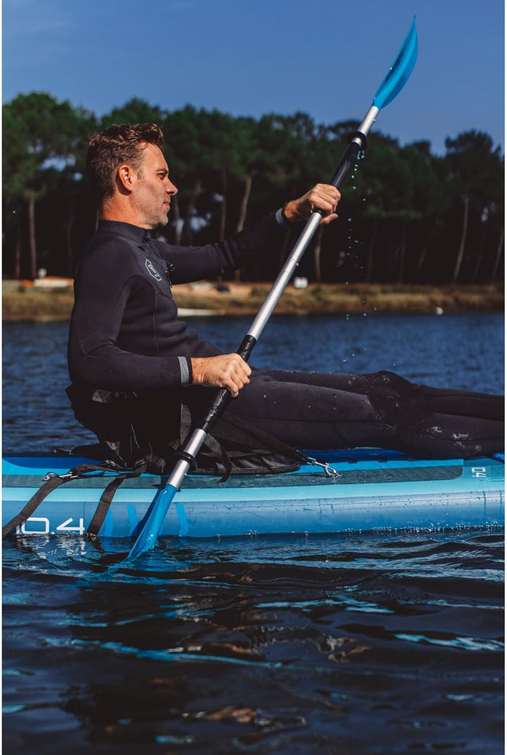Raised Performance Seat – Super bequemer Hochlehnen-Sitz mit EVA-Schaum für SUP & Kajak, 4 Punkt Bef