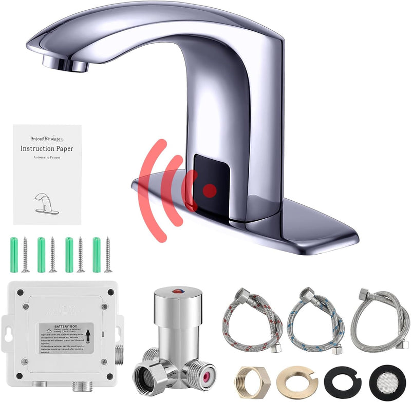Gangang Infrarot Sensor Bad Wasserhahn Niederdruck Automatischer Wasserhähne aus Hochwertigem Massiv