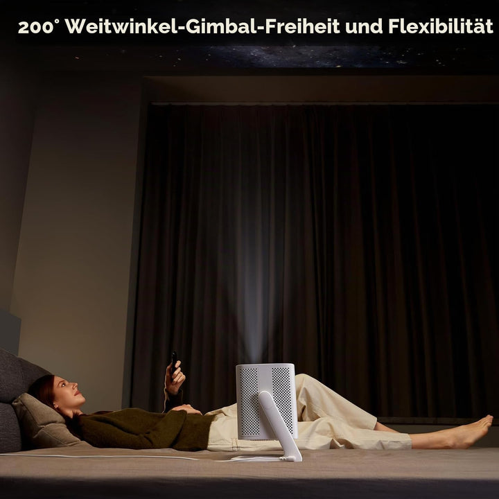 Wanbo Vali 1 Projektor mit 200° kardanischer Projektion, 900 ANSI-Lumen, Android 11 TV-System, 1080P