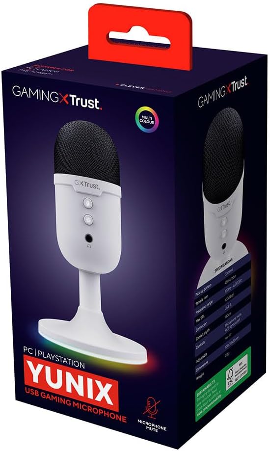 Trust Gxt 234w Yunix Gaming Mic One Size