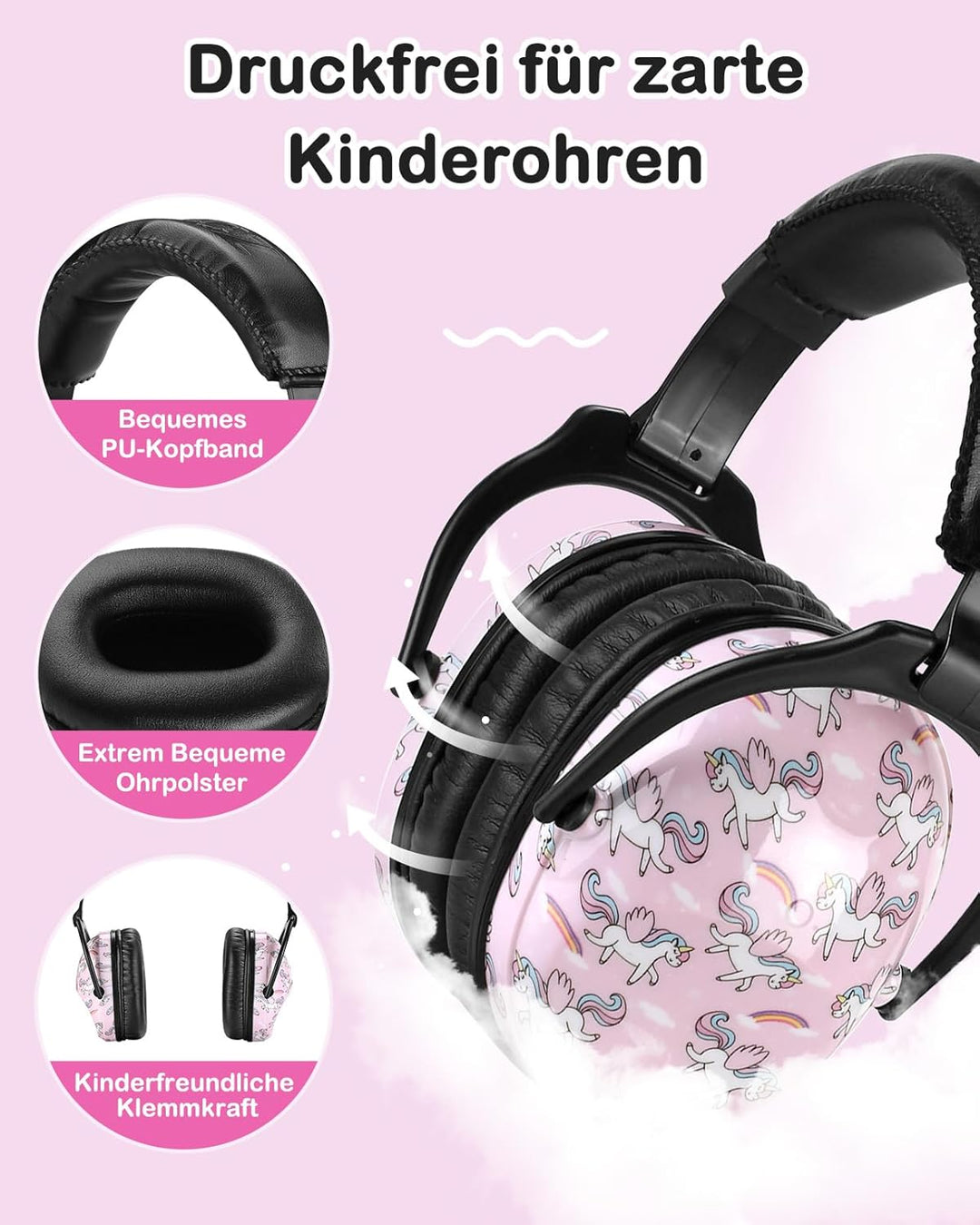 ZOHAN 030 Gehörschutz Kinder, Lärmschutz Kopfhörer Kinder mit Autismus, Passiver Kapselgehörschutz f